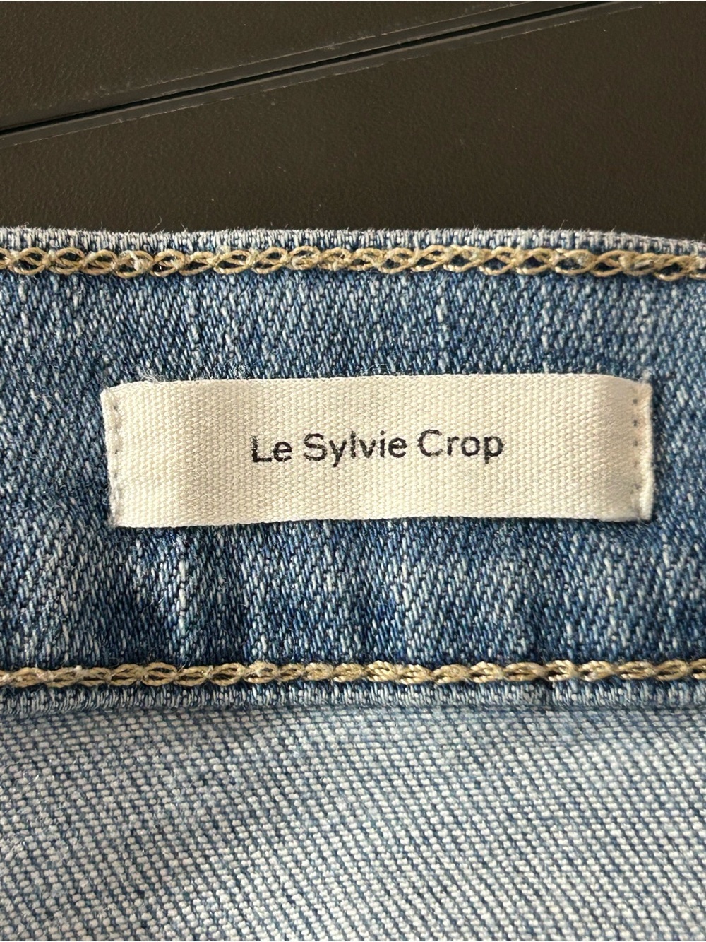 FRAME Le Sylvie Crop Kirah Wash High Rise Skinny Raw Hem Jeans Denim Size 26 - Picture 4 of 6